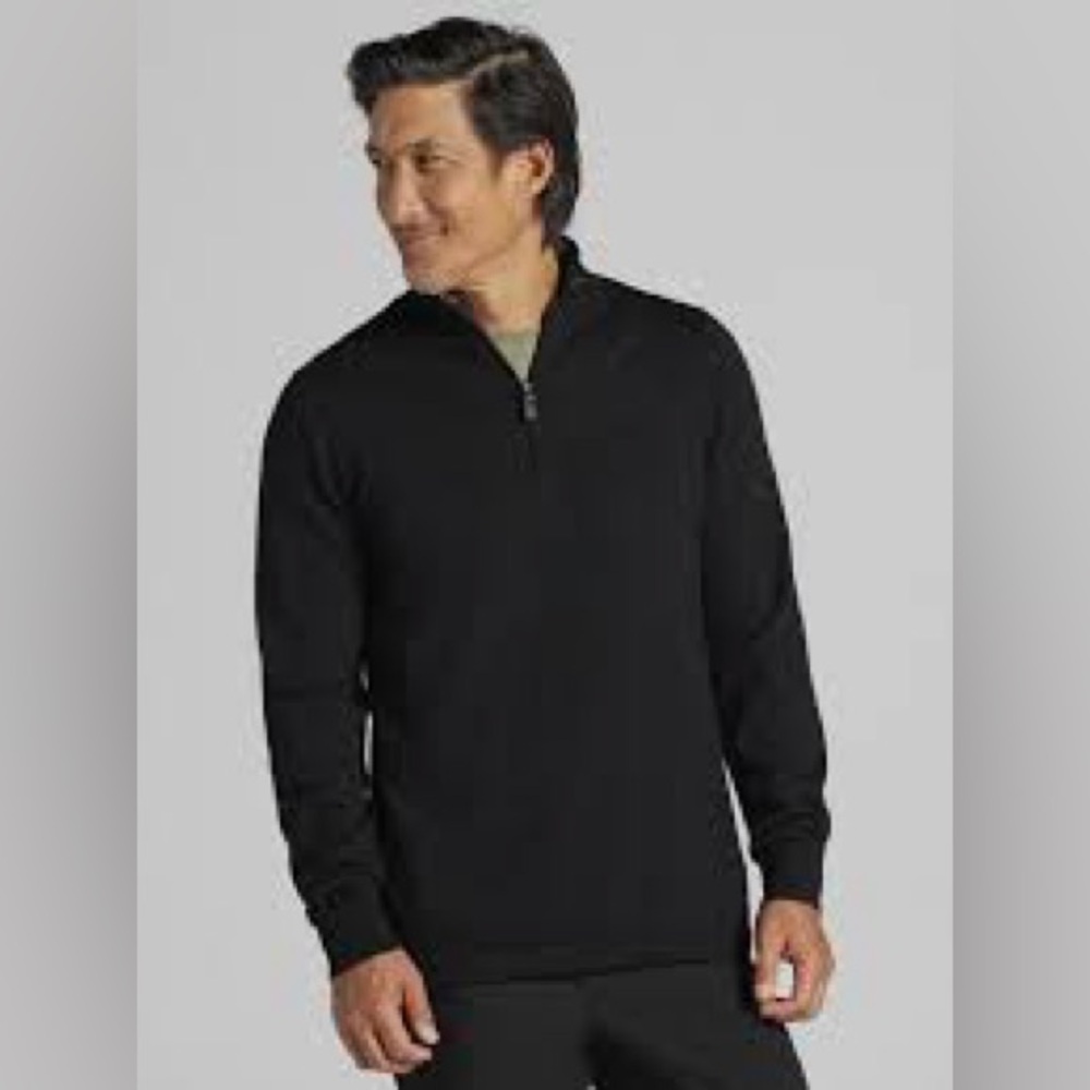 Heritage Men's Black Quarter-Zip Sweater